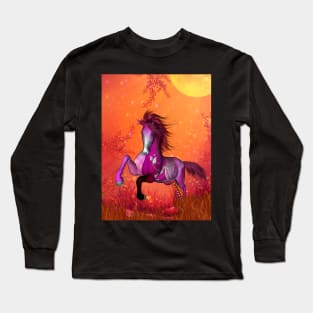 Wonderful fantasy horse in a autumn landscape Long Sleeve T-Shirt